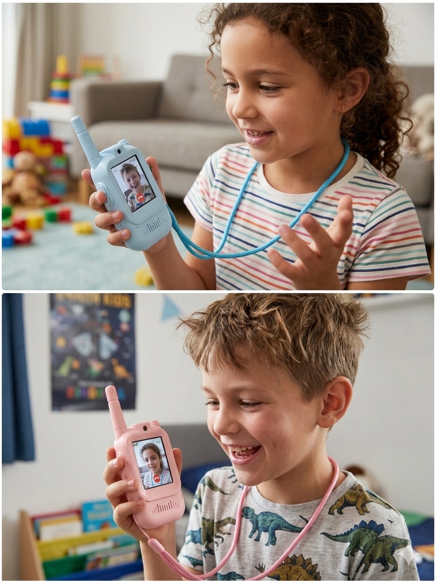 Kids' Video Walkie Talkie Set – Includes FREE Super Craft Modeling Clay | C-16 - Image 4