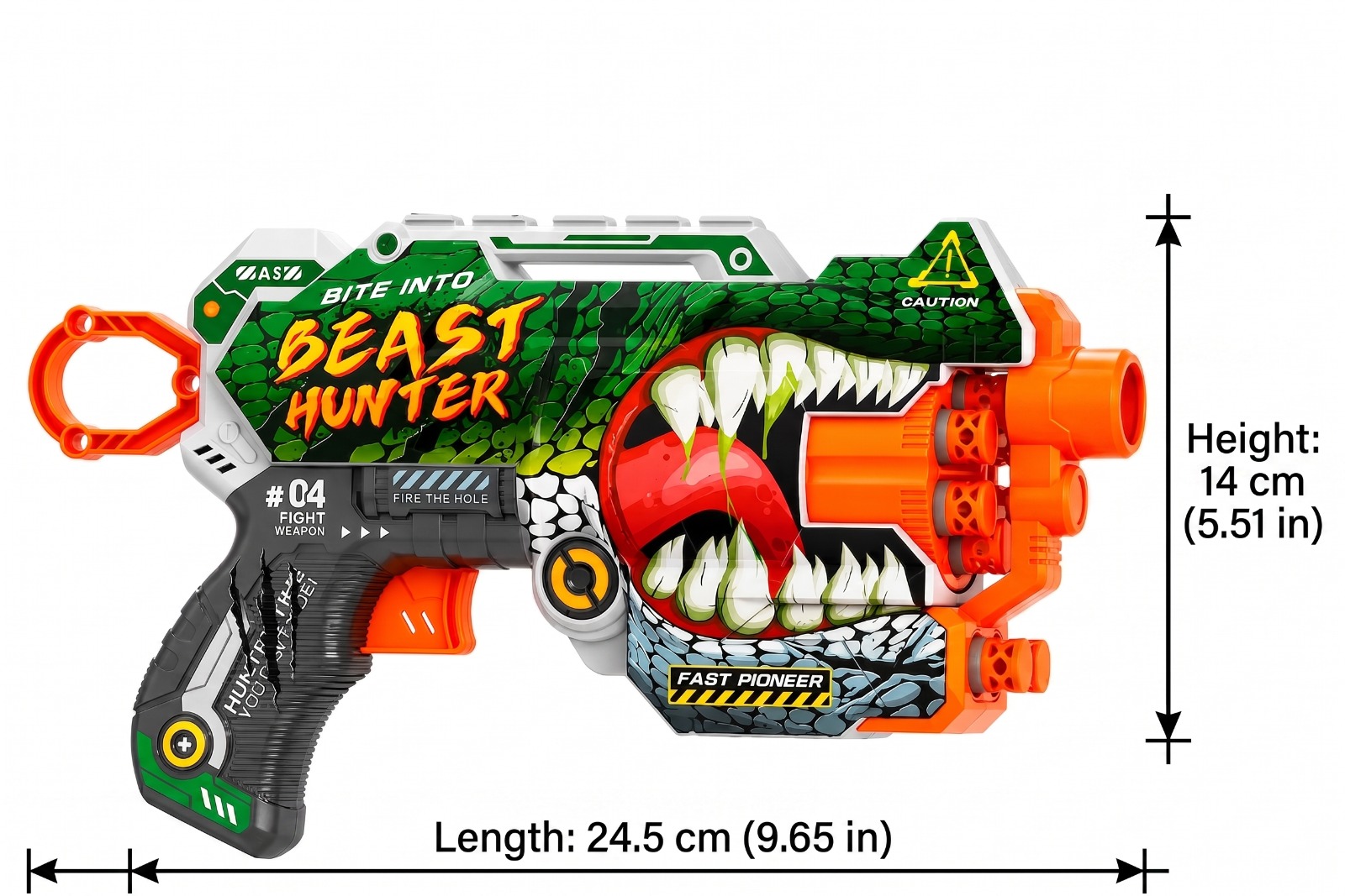 NEXTGEN Beast Hunter Blaster & Free Mini Monster Truck Toy – Dynamic Action Play Set | C-22 - Image 4