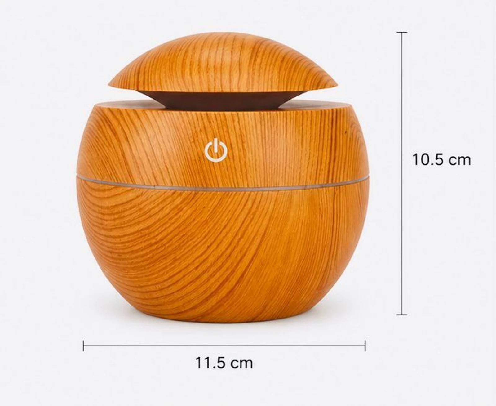 NEXTGEN Wood Grain USB Ultrasonic Aromatherapy Humidifier & Essential Oil Diffuser (7-Color LED, 200ml) - Image 3